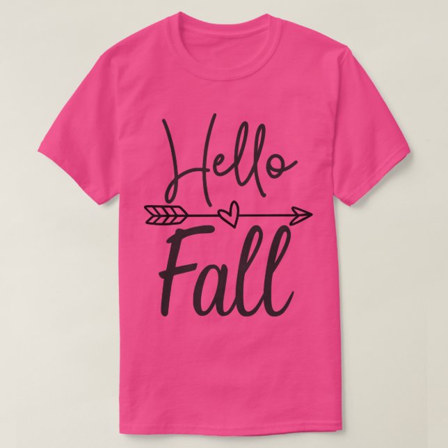 Camiseta Mulheres Alô Fall Fall Fall Autumn Tee For Women,  (Frente do Design)