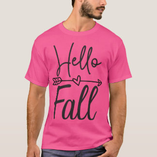 Camiseta Mulheres Alô Fall Fall Fall Autumn Tee For Women,