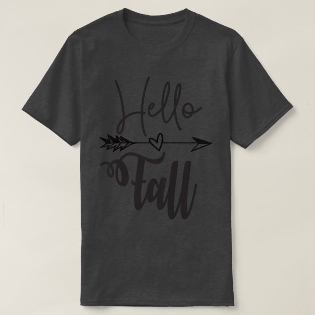 Camiseta Mulheres Alô Fall Fall Fall Autumn Tee For Women,  (Frente do Design)