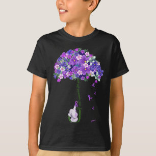 Camiseta Mulheres Alzheimer Sensibilizam Elefante Bonito Qu