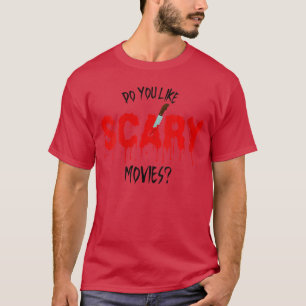 Camiseta Mulheres Amantes de Filme de Terror Engraçado Ador