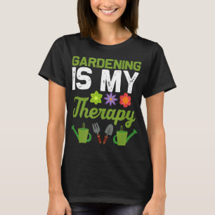 Camiseta Mulheres Amantes de Plantas de Jardim Terapia de J
