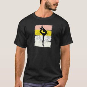 Camiseta Mulheres Amarelas Ginástica Girinas Acrobática Ac