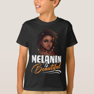 Camiseta Mulheres American Afro Rainha Orgulho Negro Melani