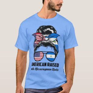 Camiseta Mulheres americanas criadas com raízes nicaraguens