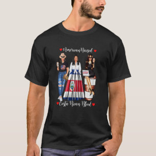 Camiseta Mulheres Americanas Levantam Bandeira do Sangue Am