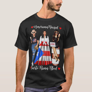 Camiseta Mulheres Americanas Levantam Porto Rico Sangue Por