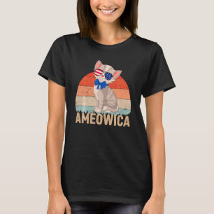 Camiseta Mulheres Americanas Vintage Em 4 De Julho De Cat K