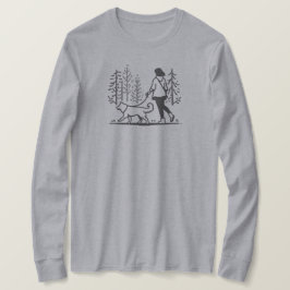 Camiseta Mulheres Andando Por Árvores - Longa Capa