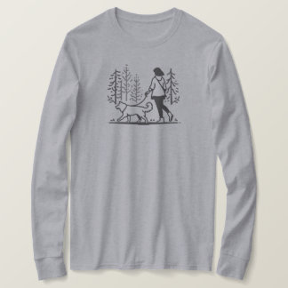 Camiseta Mulheres Andando Por Árvores - Longa Capa