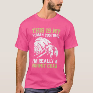 Camiseta Mulheres Animais do Mar Hermit Caranguejo Aquarist