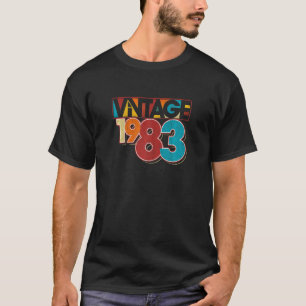 Camiseta Mulheres aniversário de 40 anos 1983 Vintage 80s 4