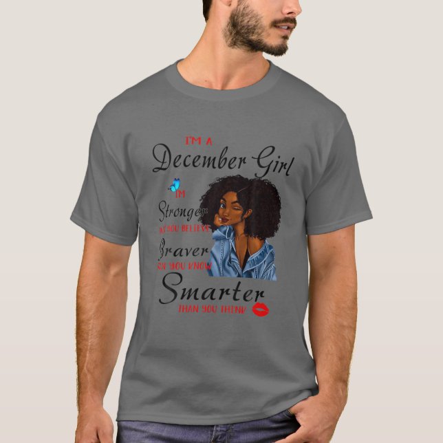 Camiseta Mulheres Aniversário de Dezembro (Frente)