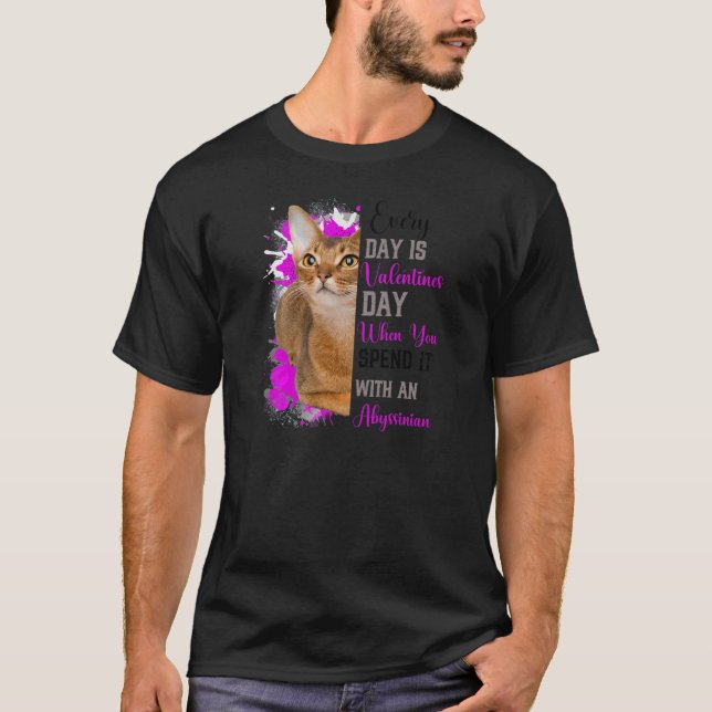 Camiseta Mulheres Ansisinas Gato Mãe Dia de os namorados Ga (Frente)