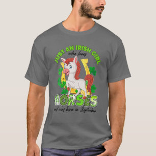 Camiseta Mulheres Apenas Uma Irlandesa Que Ama Cavalos Sort