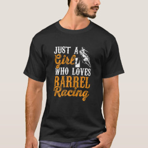 Camiseta Mulheres Apenas Uma Menina Que Ama O Cavalo De Cor