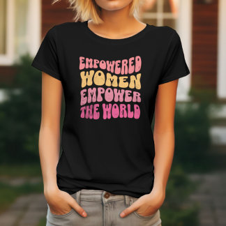 Camiseta Mulheres Apoderadas Poder Feminista Moderno