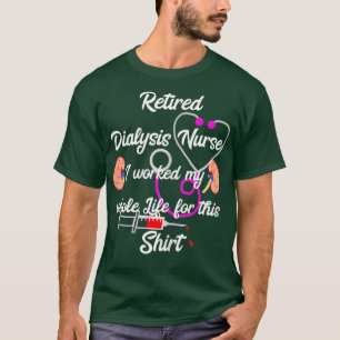 Camiseta Mulheres Aposentadas Em Diálise Enfermeira Nefrol