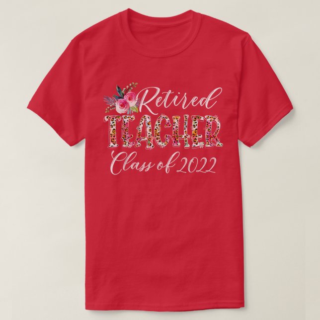 Camiseta Mulheres Aposentadas Professora Leopard Classe Flo (Frente do Design)