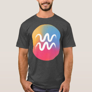 Camiseta Mulheres Aquário Zodiac Horoscópio Astrologia Prem