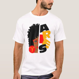 Camiseta Mulheres Aries Rapariga África Rapariga Zodítica M