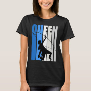 Camiseta Mulheres Arqueiro Bonito Azul Rainha Aniversário C