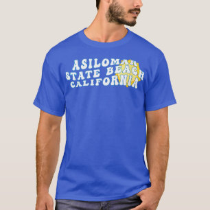 Camiseta Mulheres Asilomar State Beach California CA Retro 