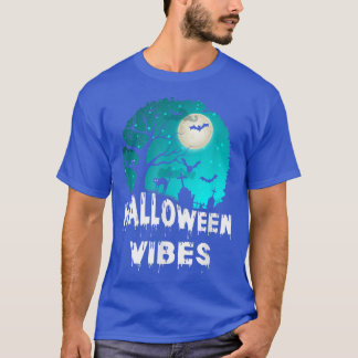 Camiseta Mulheres assustadas no Halloween vibram cemitério 