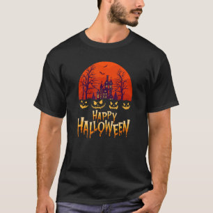 Camiseta Mulheres Assustadas Vassoura Do Halloween Gravada