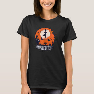 Camiseta Mulheres Assustam Bruxas de Vassoura do Halloween