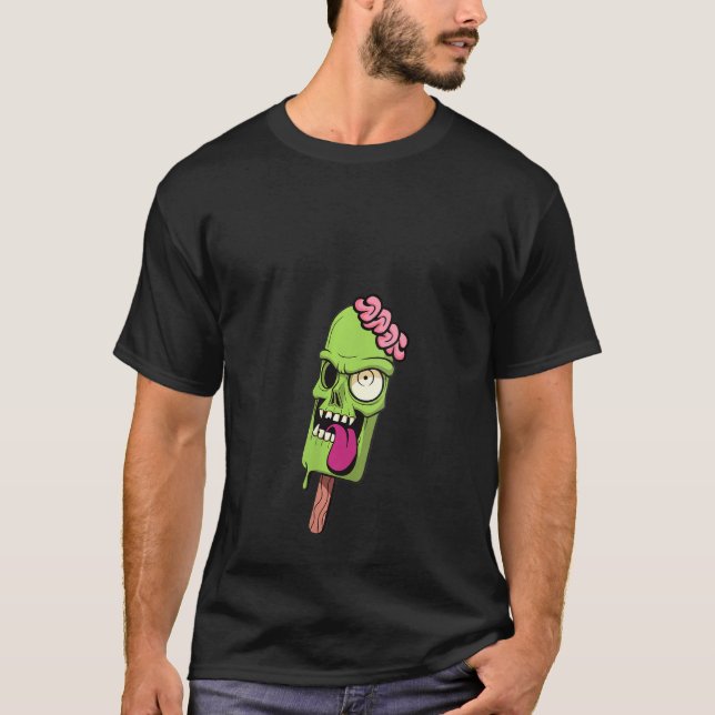 Camiseta Mulheres Assustam Crânio Assustador Sorvete Com Ha (Frente)