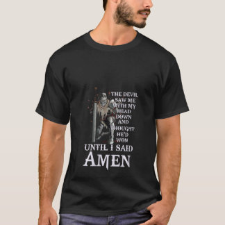 Camiseta Mulheres Até Eu Dizer Amen Christian Para A Igreja