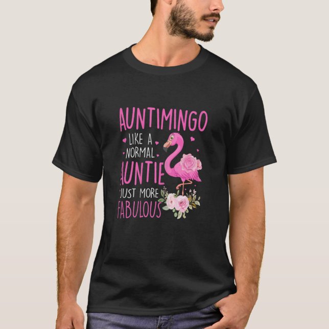 Camiseta Mulheres Auntimingo Como Uma Tia Normal Só Mais Fa (Frente)