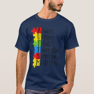 Camiseta Mulheres AUTISM SENSIBILIZAM Autismo Crianças Para