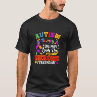 Camiseta Mulheres Autismo Bampy Pessoas Procuram Seus Herói
