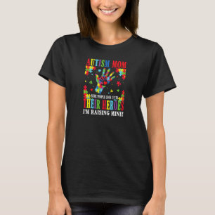 Camiseta Mulheres Autismo Mãe Estou Criando O Meu O Deles H