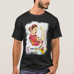 Camiseta Mulheres Autismo Mãe Mensagem Bun Sangrado Por Aut
