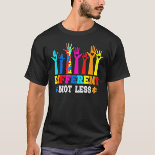 Camiseta Mulheres Autismo Sensibilização Diferente Não Meno