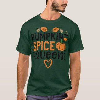 Camiseta Mulheres Autumn Pumpkin Spice QueenPumpkin Sayings