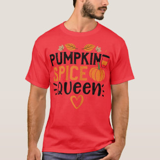 Camiseta Mulheres Autumn Pumpkin Spice QueenPumpkin Sayings