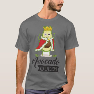 Camiseta Mulheres Avocado Queen, Funny Vegan Vegetarian, Gu