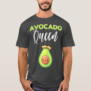 Camiseta Mulheres Avocado Queen Keto Diet Vegan Vegetarian 