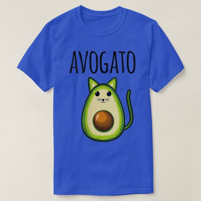 Camiseta Mulheres Avogato Funny Avocado Cat Vegetarian Vega (Frente do Design)