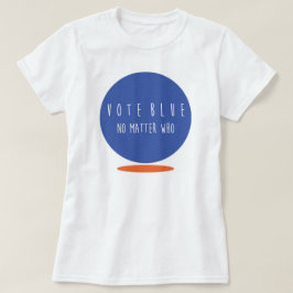 Camiseta Mulheres azuis do voto básicas