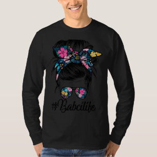 Camiseta Mulheres Babci Babci Cabelo Mensageiro Torneira Mu