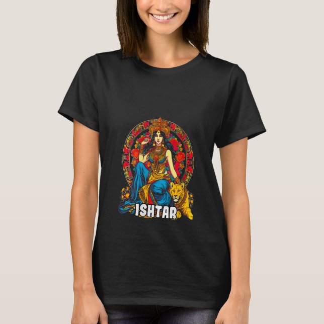 Camiseta Mulheres Babylonian Mythology Ishtar V Neck (Frente)