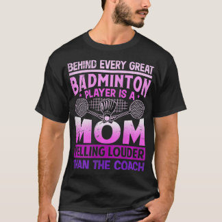 Camiseta Mulheres BADMINTON MÃE Gritando mais alto que o tr