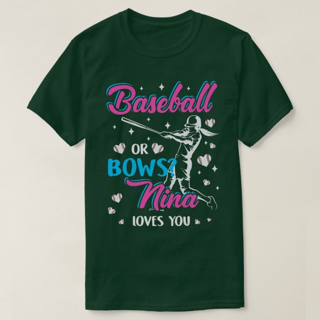 Camiseta Mulheres Baseball Ou Arcos Nina Te Ama Reve De Gên (Frente do Design)