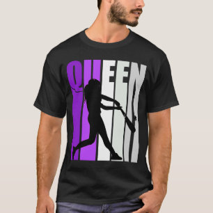 Camiseta Mulheres Baseball Queen Mauve Birthday Coach Compe