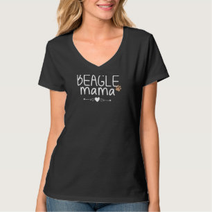 Camiseta Mulheres Beagle Mama Beagle Cão-De-Pata Mãe